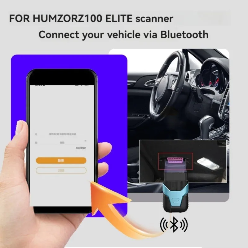 

Беспроводной считыватель кодов для программирования ключей автомобиля, OBD2-сканер Bluetooth для автомобилей 1996 года выпуска и новее, совместимый с Android.