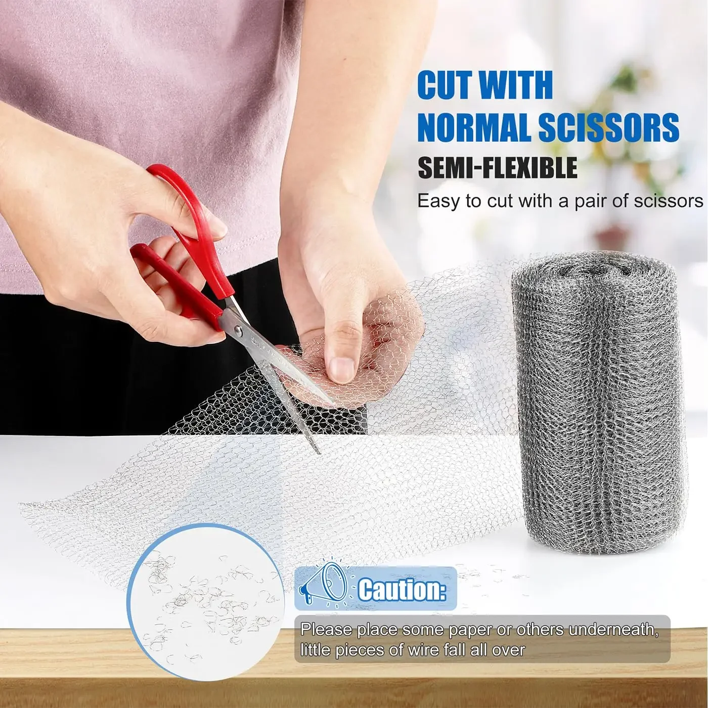 Stainless Steel Mesh Squirrel Repeller Outdoor Flexible Trap Animal Control mesh Signal Shielding Net Wire for Garden Home