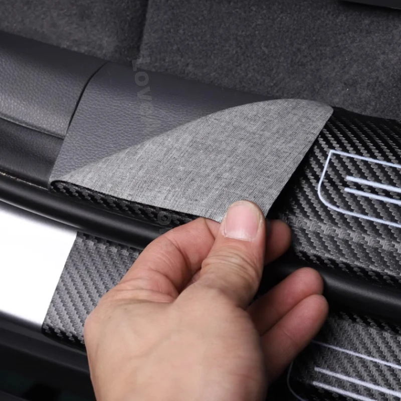 For Trumpchi GAC GS8 2nd Gen 2022 2023 Car Door Interior Exterior Threshold Door Sill Decoration Strip Welcome Pedal Sticker