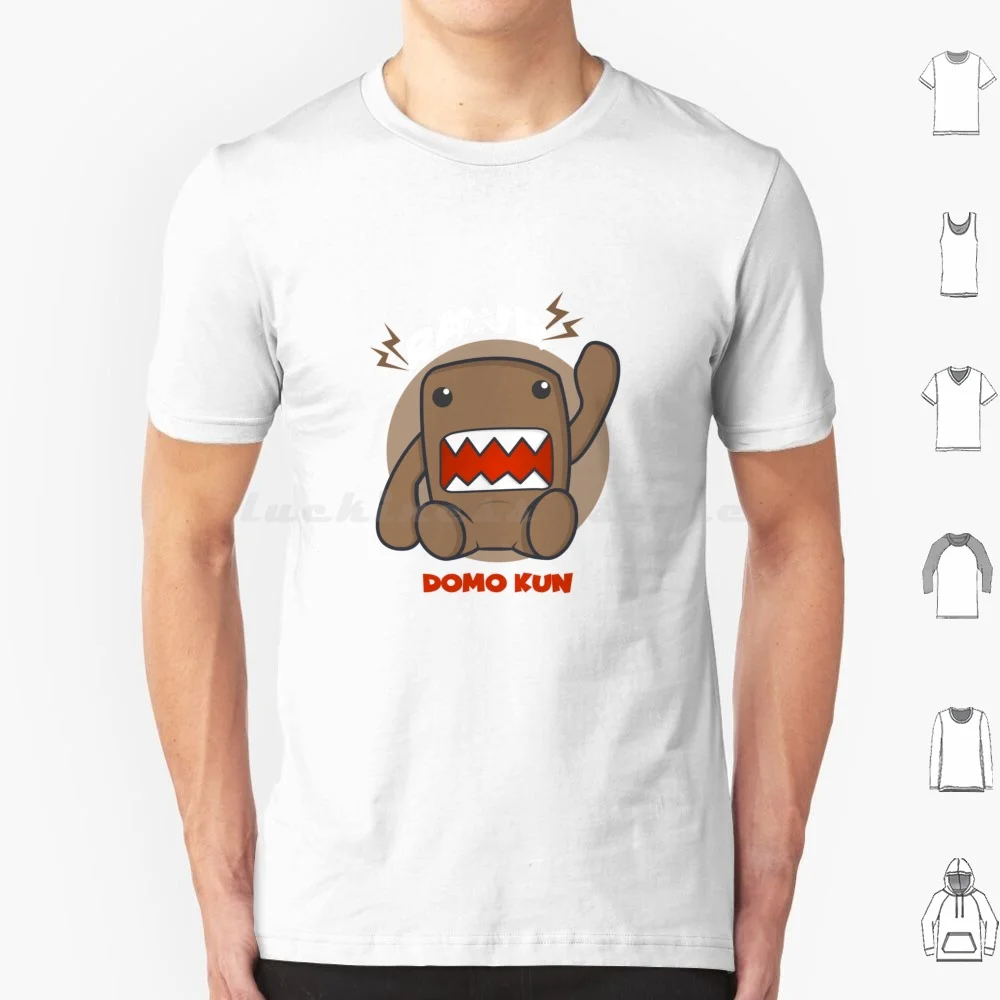 

Футболка Dome Kun Rawr, хлопковая крутая футболка 6xl Domo Kun Rawr