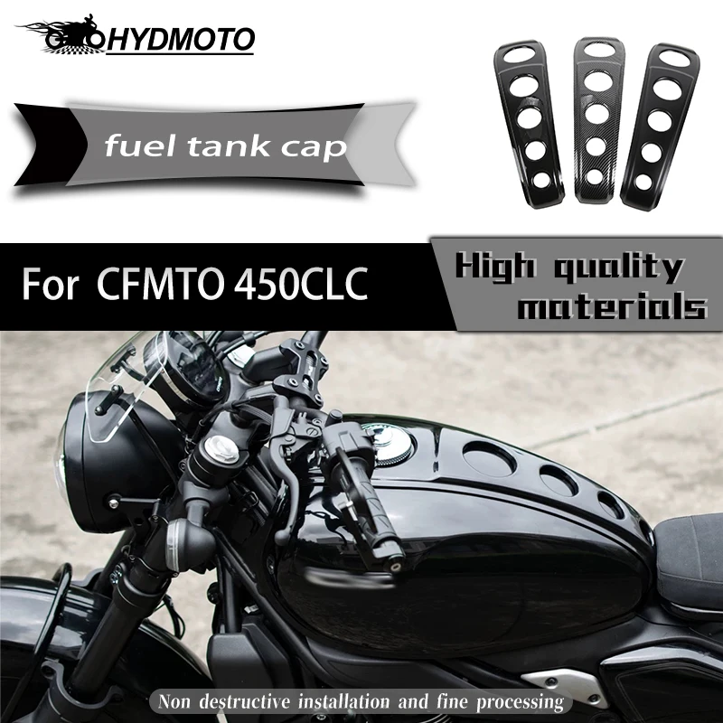

modified original car fuel tank decoration with ABS material fuel tank cover non-destructive direct For CFMOTO 450CLC 450clc
