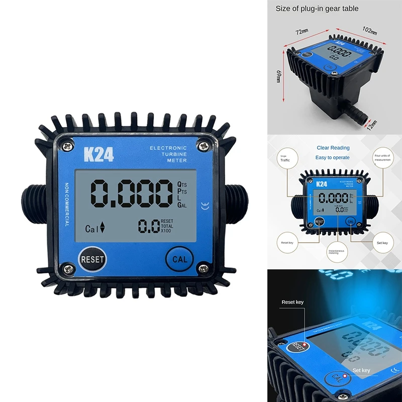 

Minor Flow Digital Display Meter Gear Flow Meter Gasoline Oil Hydraulic Oil Soy Oil Water