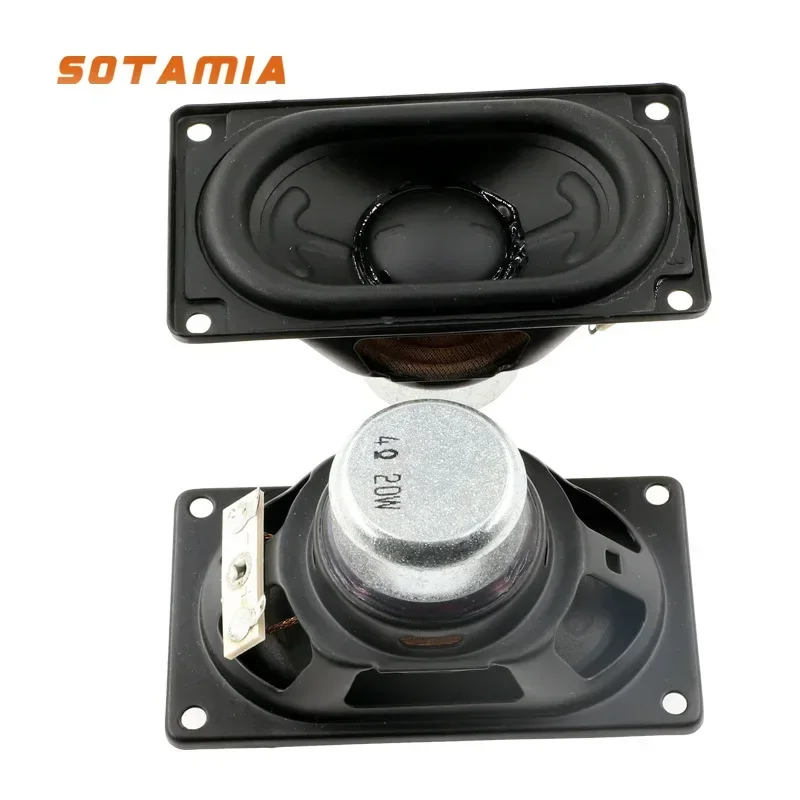 SOTAMIA 2Pcs Audio Speaker 4 Ohm 20W Mid-bass Sound Music Woofer Loudspeaker 4580 DIY Portable Bluetooth Speaker For JBL FLIP 6