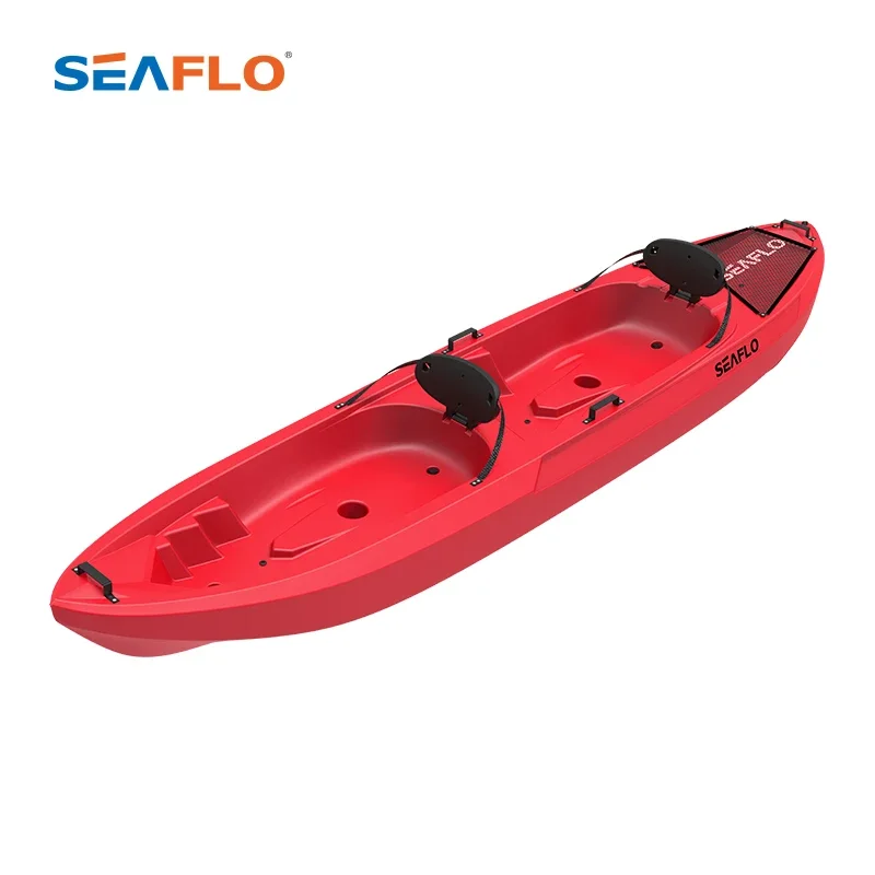 11FT High Quality Selling Wholesale Sit On Top Kayak Tandem 2 Person Plastic Kayak Recreational Sport Sale Odm Support China