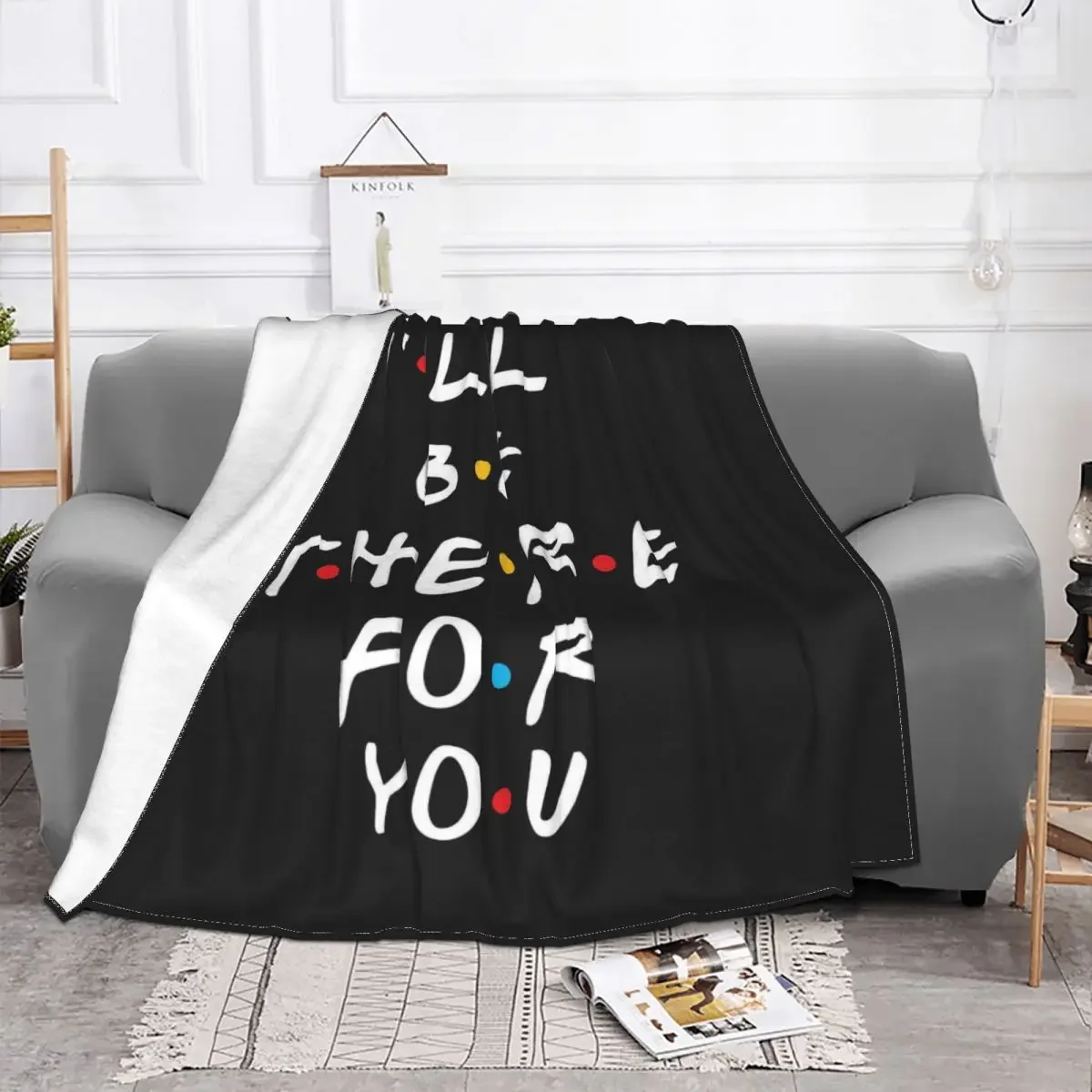 Friends TV Show Blanket I Will Be There For You Flannel Throw Blankets Airplane Travel Decoration Soft Warm Bedspreads