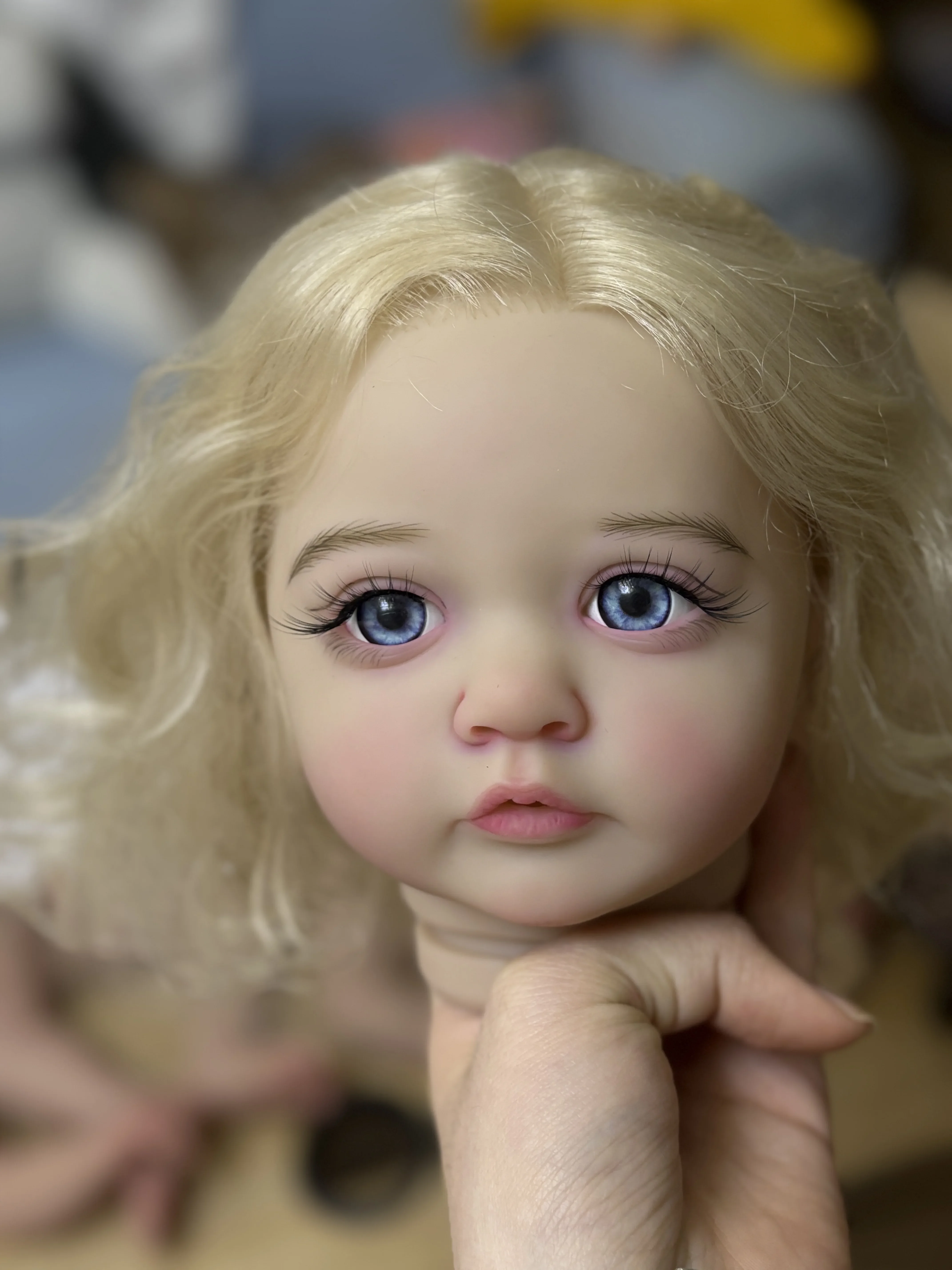 DLSカスタム限定版24インチリボーンドール アヤナ 手植えヘア ペイントキット DIYパーツ付き 布ボディ