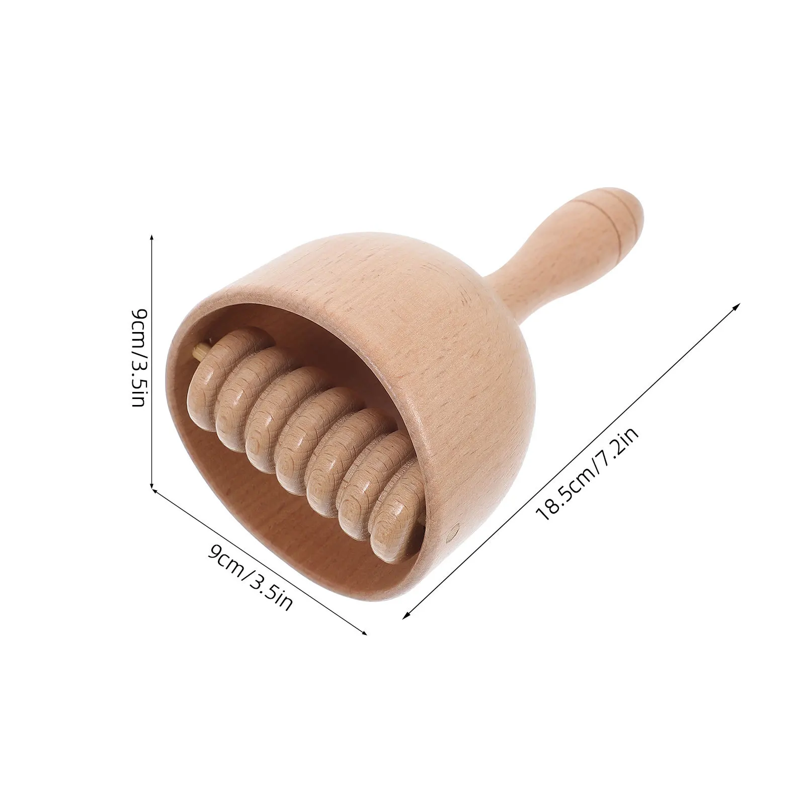 Manueller Massagestab aus Holz zur Muskelentlastung und Durchblutung, multifunktionaler Körperschabestab für den Heimfitnessgebrauch