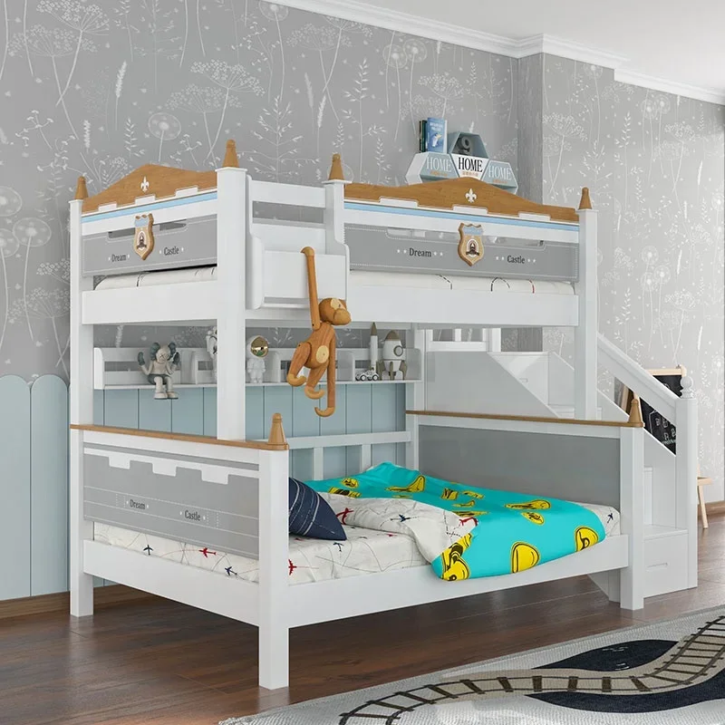 Modern Kids Bed and Wardrobe Set for Boy's Bedroom