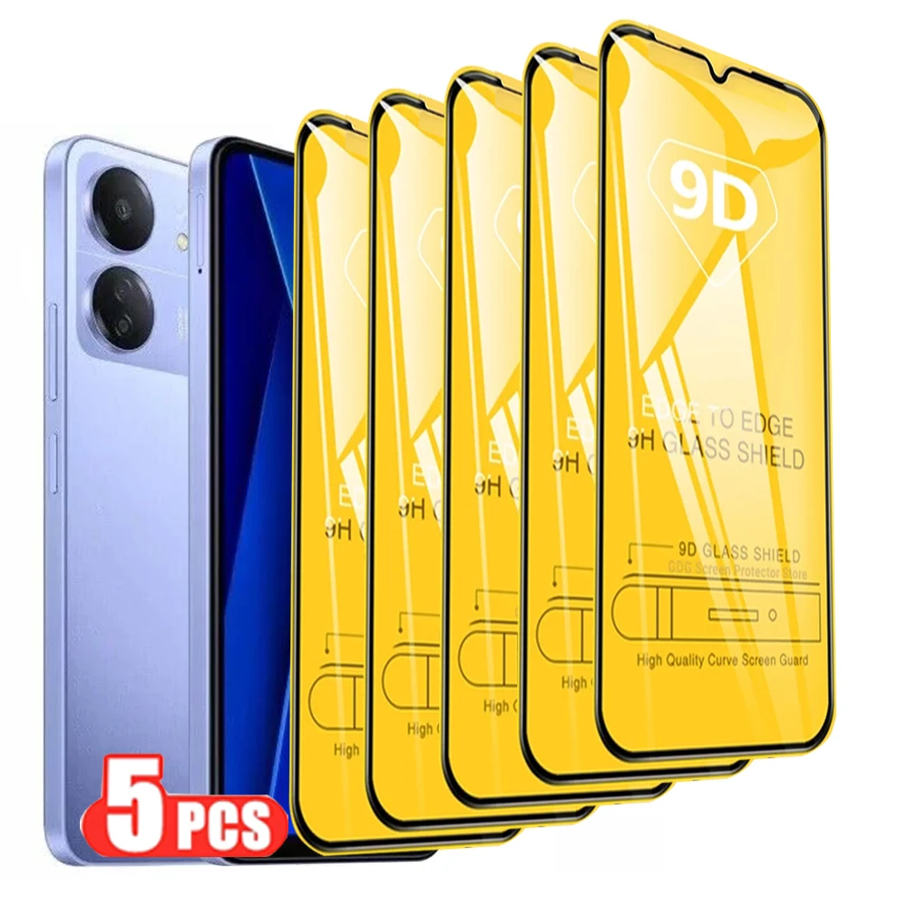 Защитная пленка для экрана POCO C65 C40 F6 F5 F3 F4 GT 9D закаленное стекло для POCO X5 X4 GT X3 NFC M5S M5 M4 Pro Защитное стекло