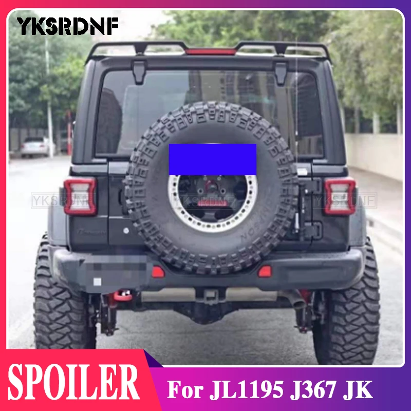 

ABS Plastic Gloss Black Color Rear Spoiler Wing For JL1195 TAIL for JL & J367 tail FOR JK for jeep for wrangler lantsun