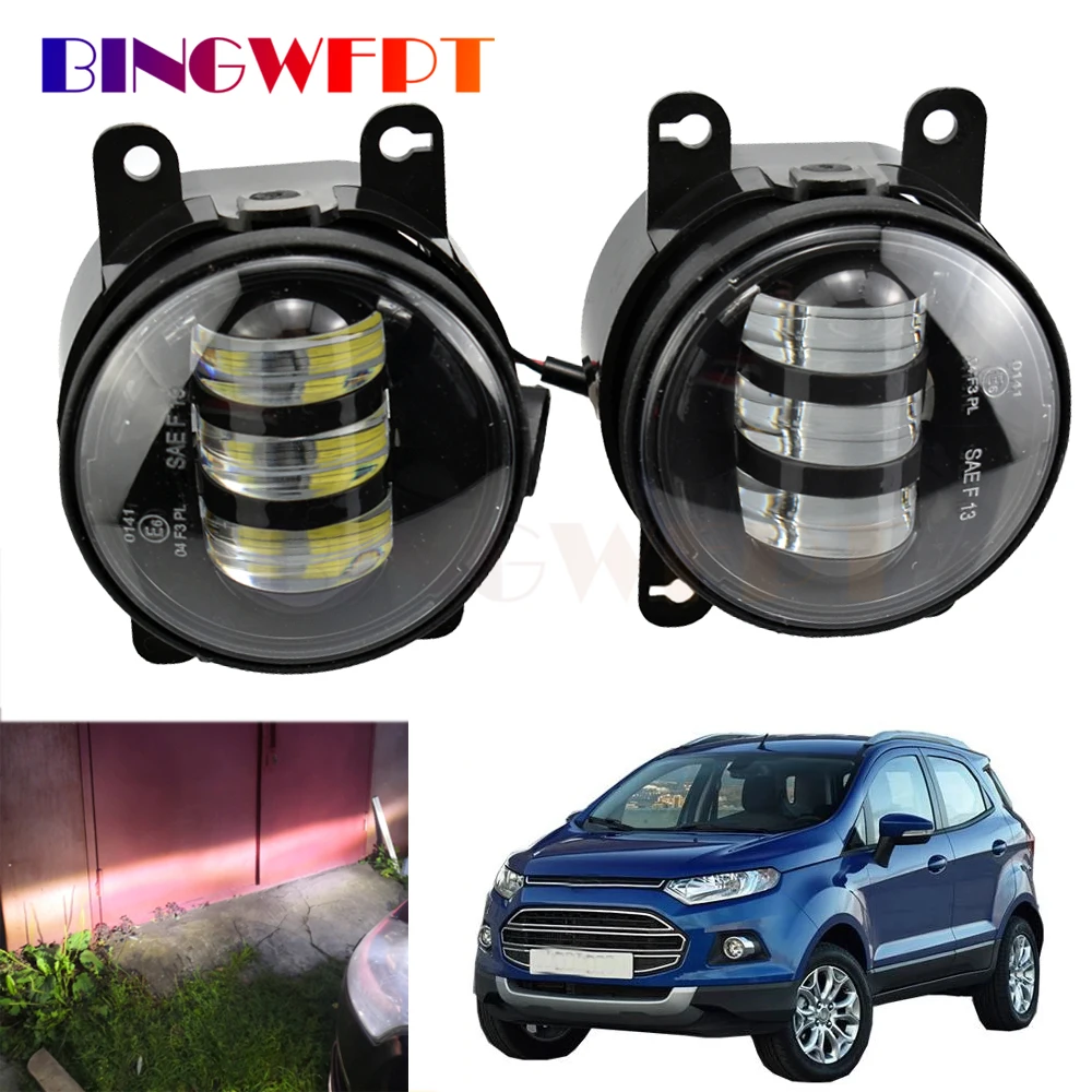 

2PCS High Quality Fog Light For Ford EcoSport 2013 2014 2015 2016 Car Front Bumper Fog Lamp Daytime Running Lights