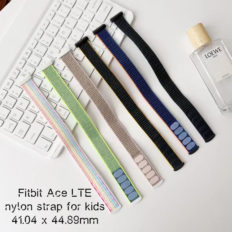 

Nylon Braided Strap for Fitbit Ace LTE 41.04 * 44.89 mm Nylon Braided Strap Replacement Strap for Children's Sports Watch