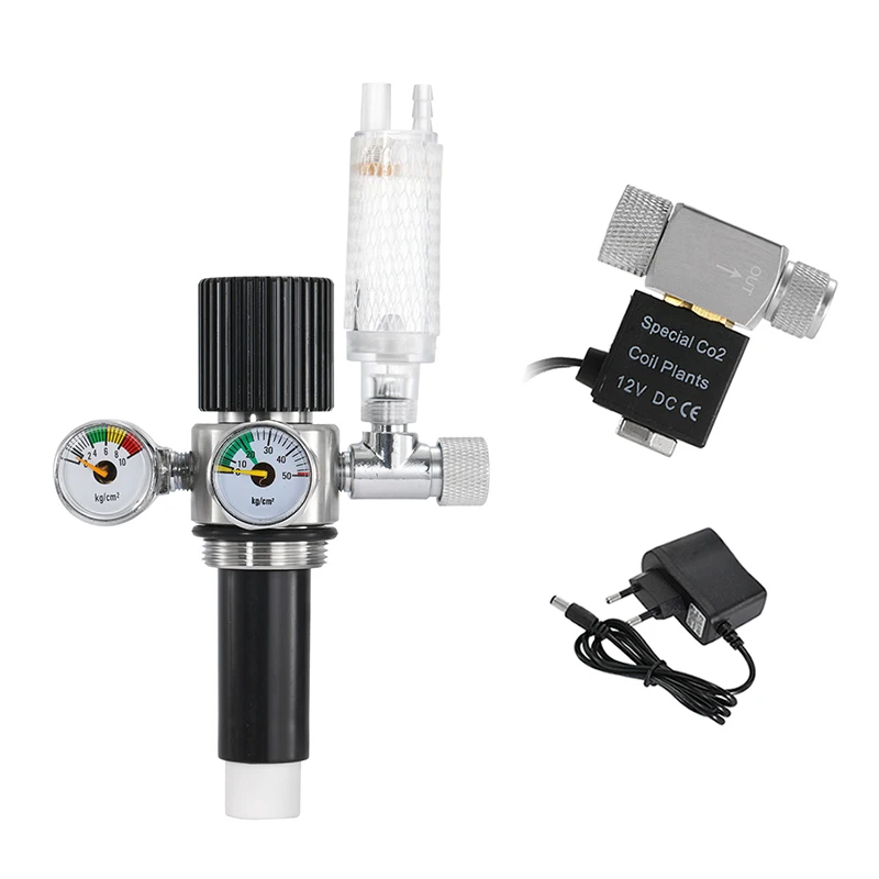 Einzel-/Doppel manometer Dreifach filter element Edelstahl ventil regler mit Magnetventil für