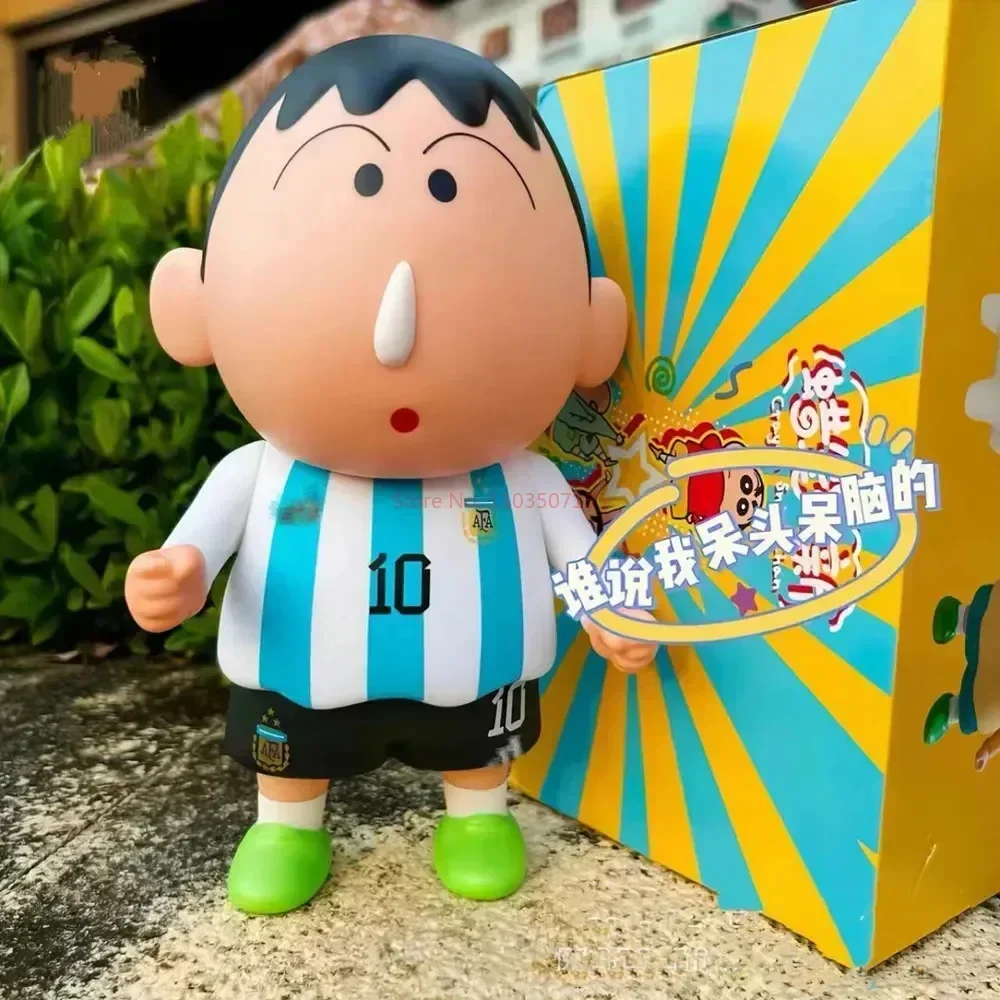 22cm Crayon Shin-Chan Xiaobai Dumb Anime Figure Vinyl Kawaii Doll Toys Model Joints Movable Cabinet Christmas Birthday Gifts