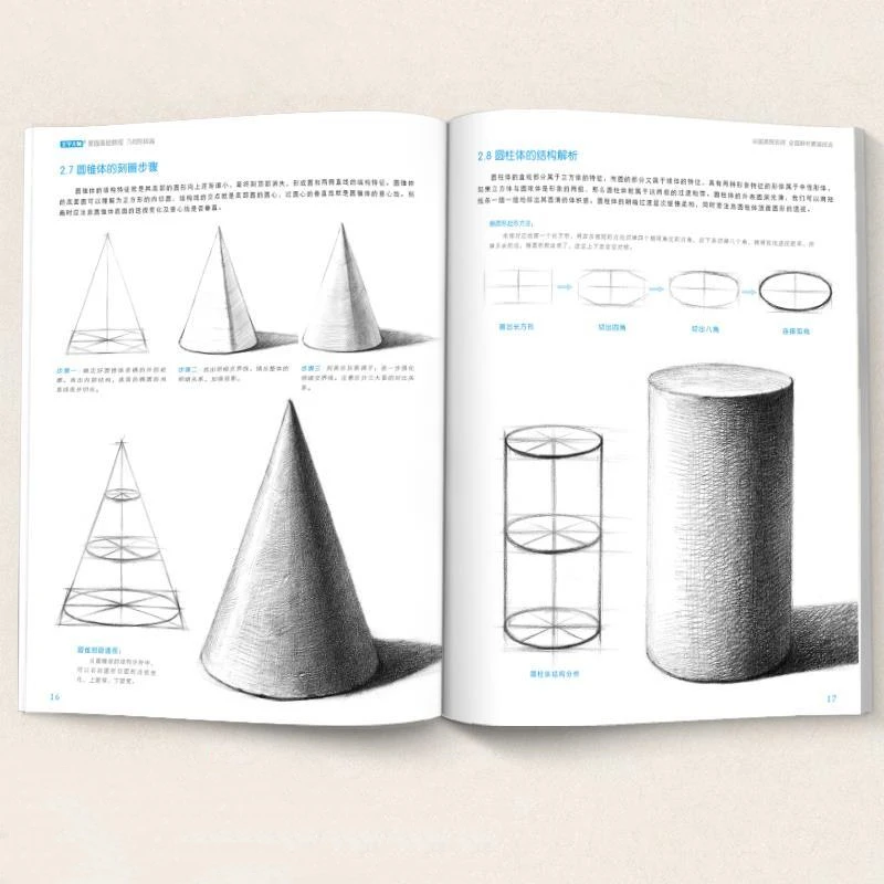 Schetsboek Basis schetsen Tutorial Tekenboek Geometrie Gips Stilleven Figuur Avatar Zero Based Schetsen Leerboek