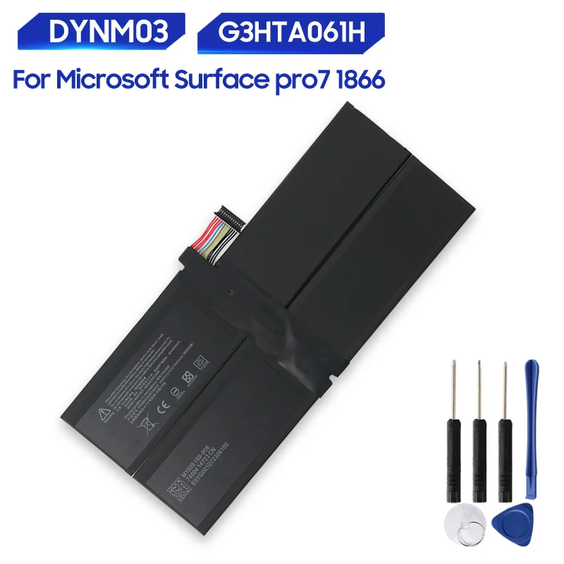 

Replacement Battery For Microsoft Surface pro7 pro 7 1866 DYNM03 G3HTA061H 5702mAh