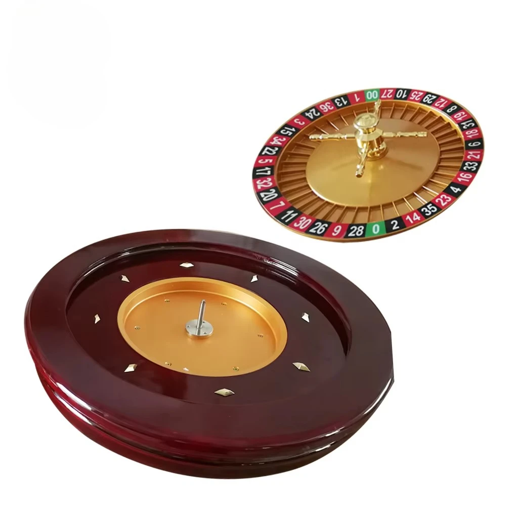 22 Inch Casino Luxury Solid Wood American Roulette Wheel with Ball Marker