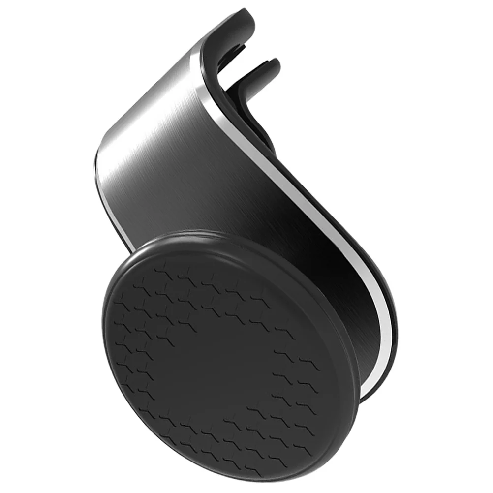 

Holder Magnetic Mount For Air Vent Black L Type Silicone Metal Stable Grip Easy Install Car Phone Shelf Phone Stand Car