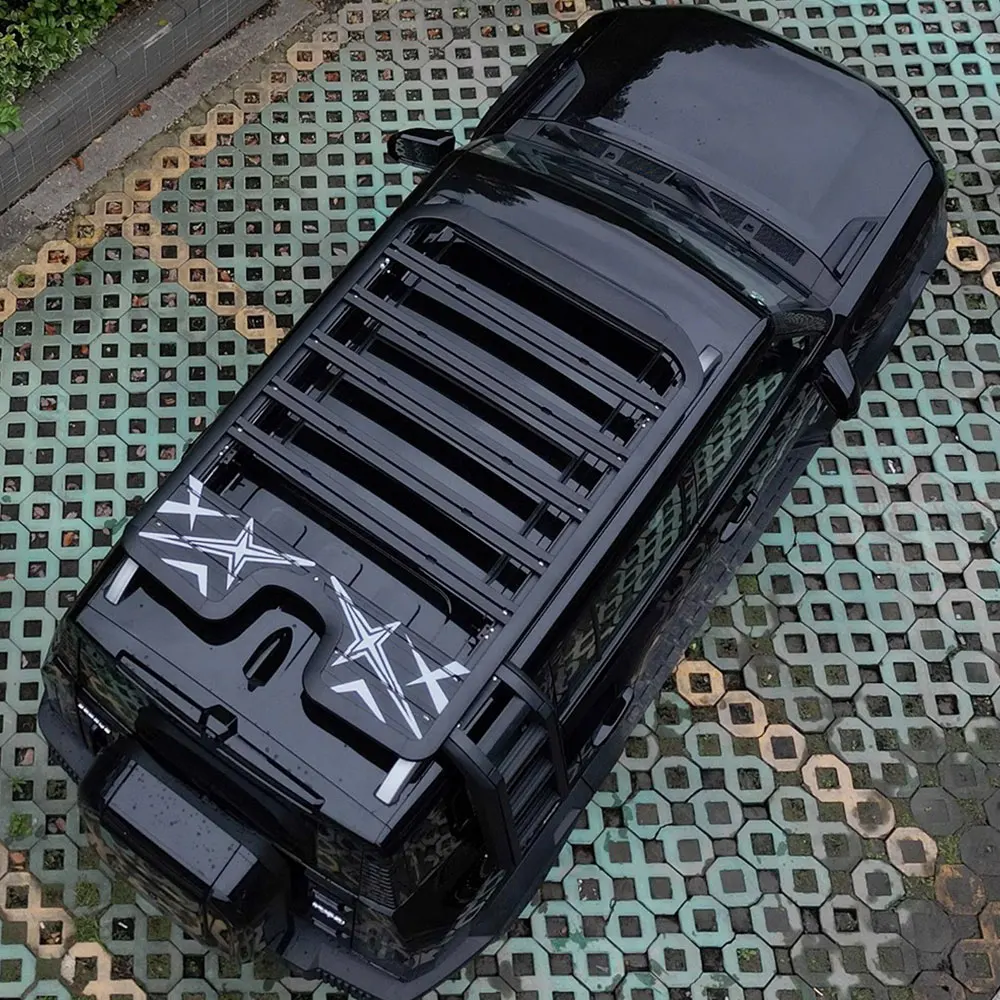 

STLFAluminumAlloy Car Roof Rack Baskets for Land Rover Discovery 4 2012+ Cargo Luggage Storage Solution Accessories Car Body Kit