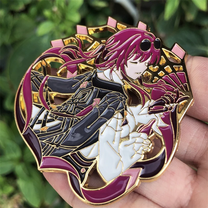 Honkai: Star Rail Kafka Brooch Pin Game Anime Cosplay  Accessories Backpack Pendant Metal Prop Badge Gift