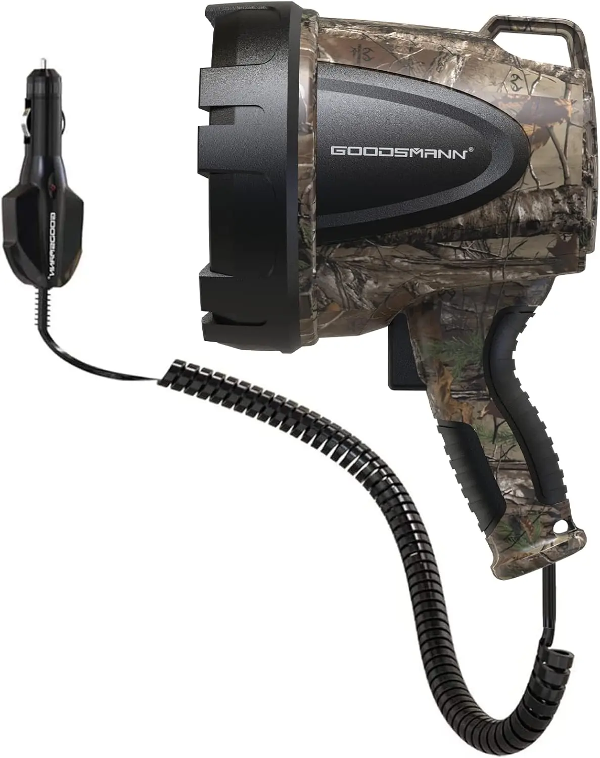 

1500 Lumen Hunting Spotlight with Realtree Camo, 12V Plug-in, Oxford Bag - Long Range Outdoor Light