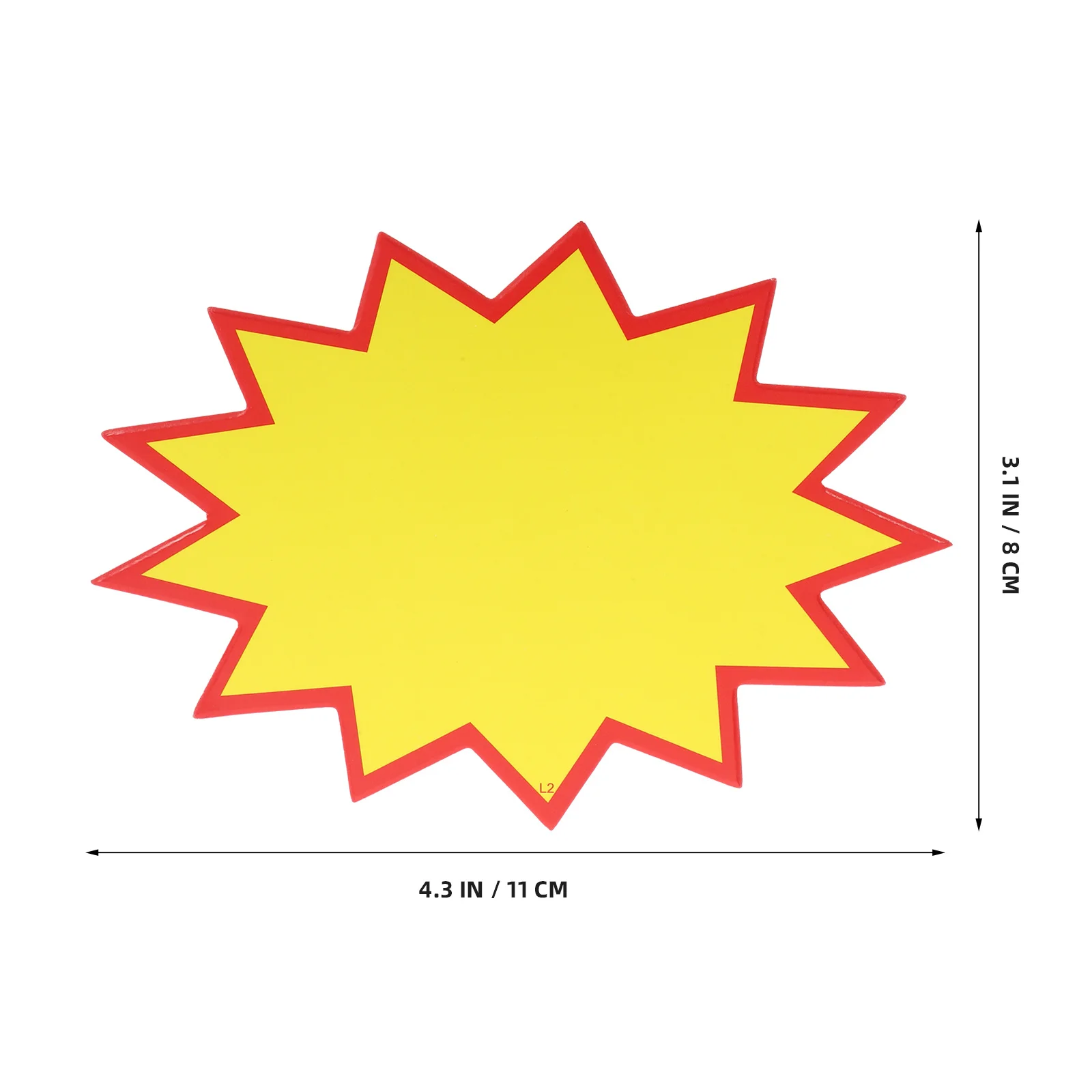 슈퍼마켓을 위한 200pcs 가격 라벨 빈 가격표 소매점 표지판 과일 야채 태그 광고 라벨