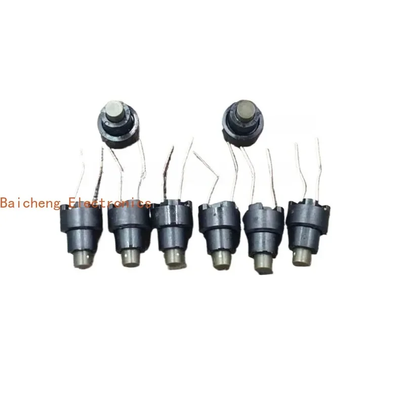 100PCS 9 * 13 washing machine, 2-pin straight insertion, touch reset button, switch button, circular waterproof and dustproof