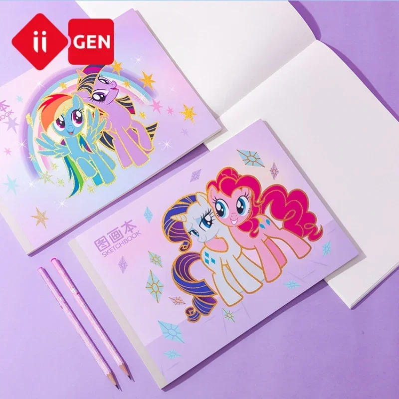 Iigen My Little Pony Creative Cartoon Picture Book Learning Stationery Kids School Supplies Sketchbook Christmas Birthday Gift