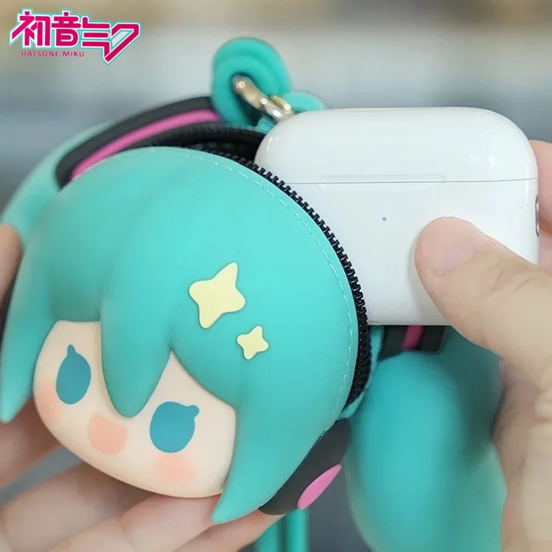 

Hatsune Miku Headphone Bag Trendy Toy Kawaii Action Figure Cute Vinyl Doll Pendant Keychain Anime Peripheral Surprise