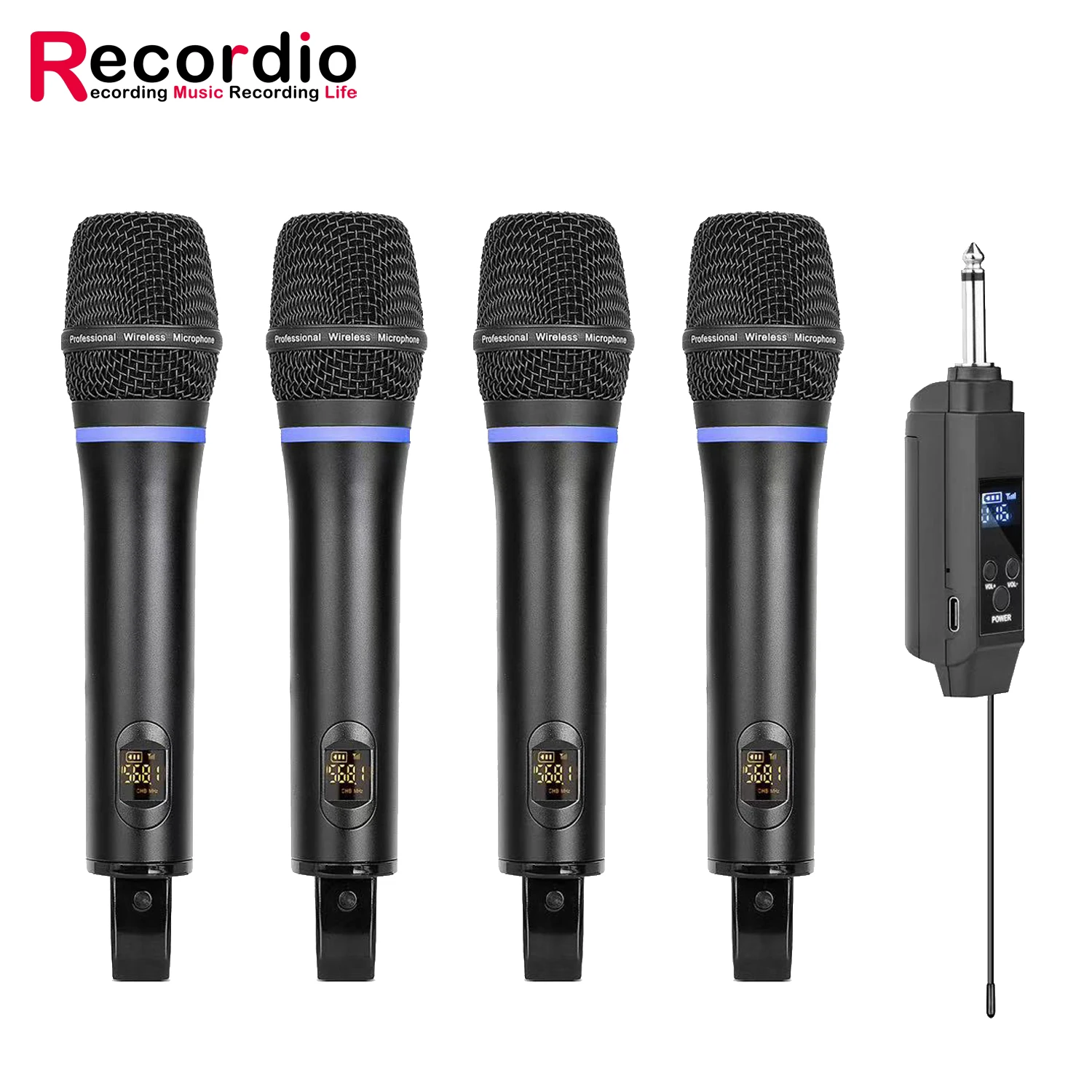 

GAW-022 Professional UHF Wireless Handheld Microphone With Portable Receiver for Home Karaoke Church Speeches Performances