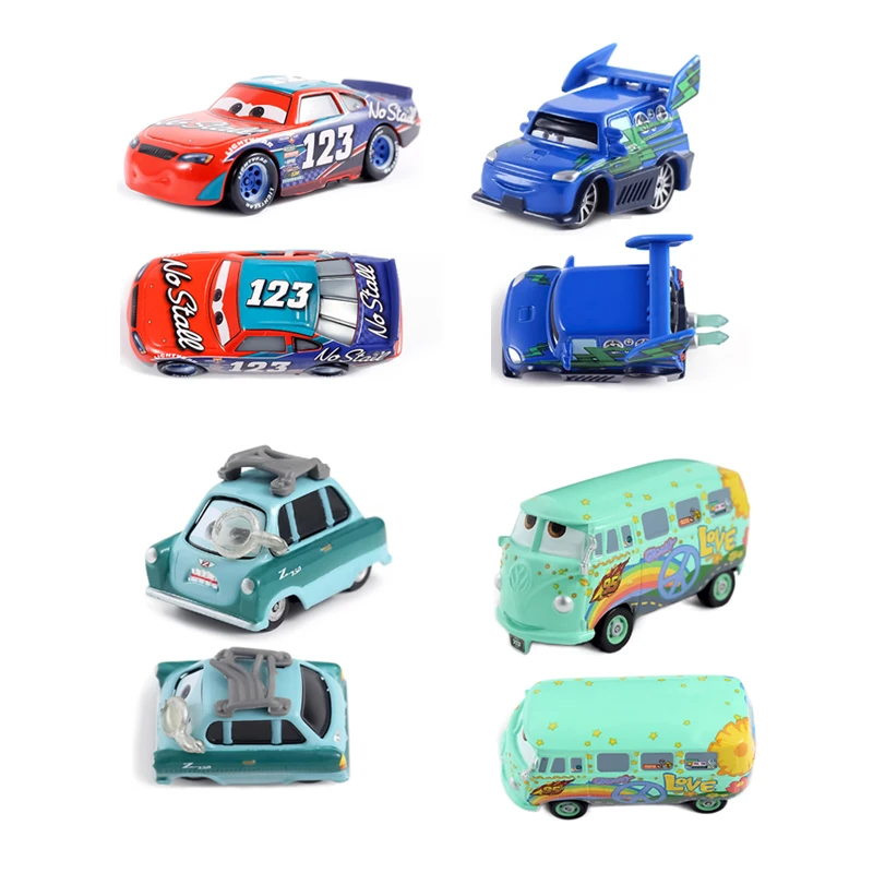 Disney Pixar Cars 2 3 Lightning McQueen DJ Mater Jackson Storm Ramirez Diecast Vehicle Metal Alloy Boy Kid Toy Birthday Gifts