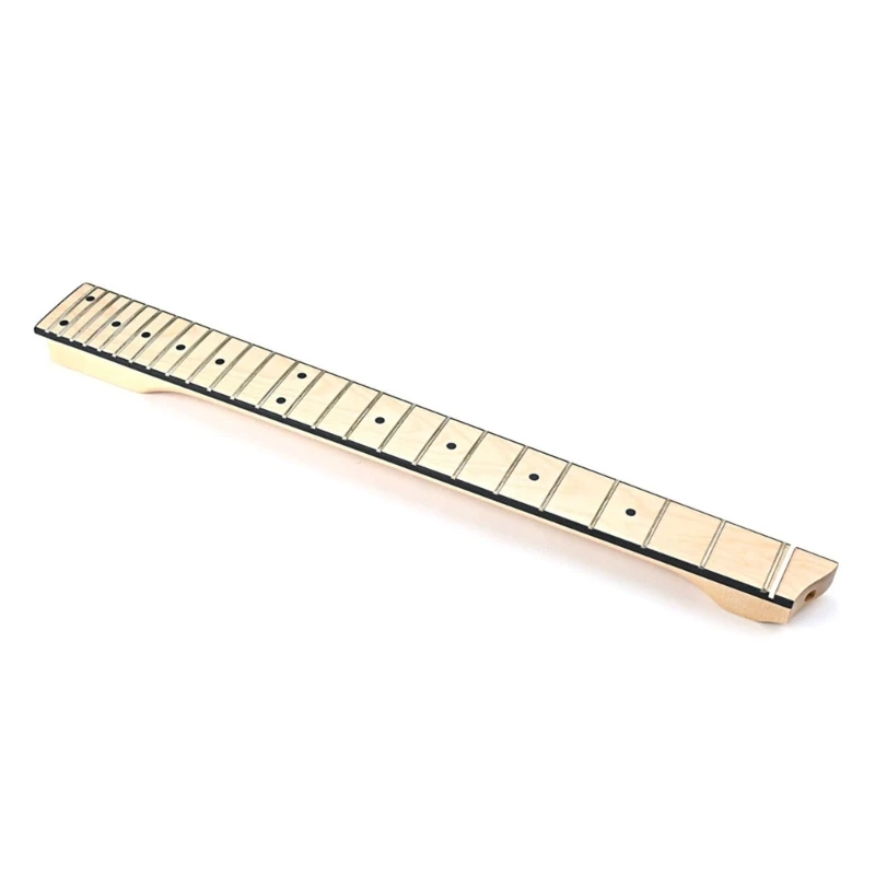 Headless 25 Fret Maple Smooth Natural Musical Dot Inlay Bridge Neck Replacement Part Electric Guitar Fretboard DropShipping