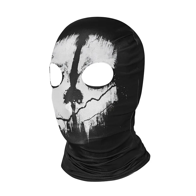 Duch Halloween maska z czaszką czapki 2 otwory mężczyźni kominiarka motocykl kask kaptur kolarstwo wojna gra Cosplay CS Player nakrycia głowy