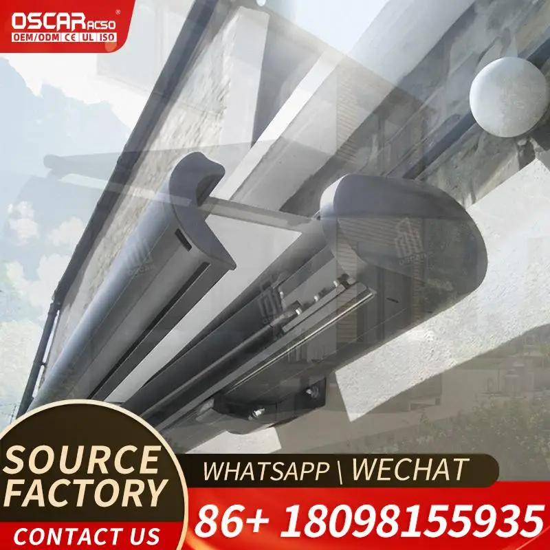 Motorized Louvered Aluminum Roof Kits for Outdoor Deck Backyard Garden Elegant Shade Structures  Retractable Awning