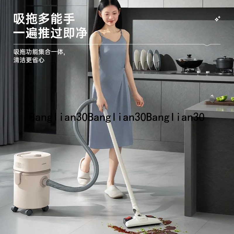Bucket Vacuum Cleaner Household High-power Dry Wet Multi-purpose Commercial Stainless Steel