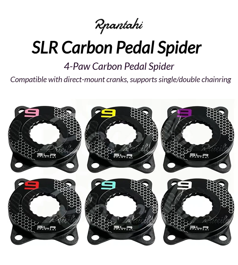 RPANTAHI Rennrad-Carbonfaser-Kurbelgarnitur SLRPower Meter Fahrrad-Kettenblattklemme Smart Riding Precision EASTON-Schnittstelle 150–172,5 mm – Detail 6