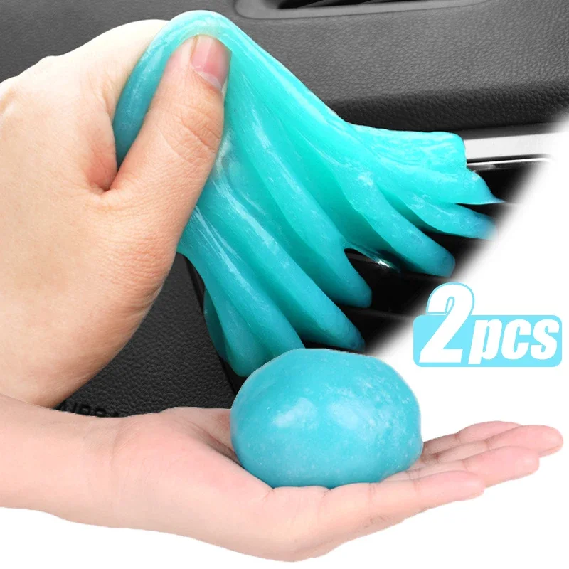 1/2Pcs Car Cleaning Gel Slime Magic Mud Auto Interior Computer Keyboard Dirt Clean Dust Remover Gel Car Wash Cleaning Tools