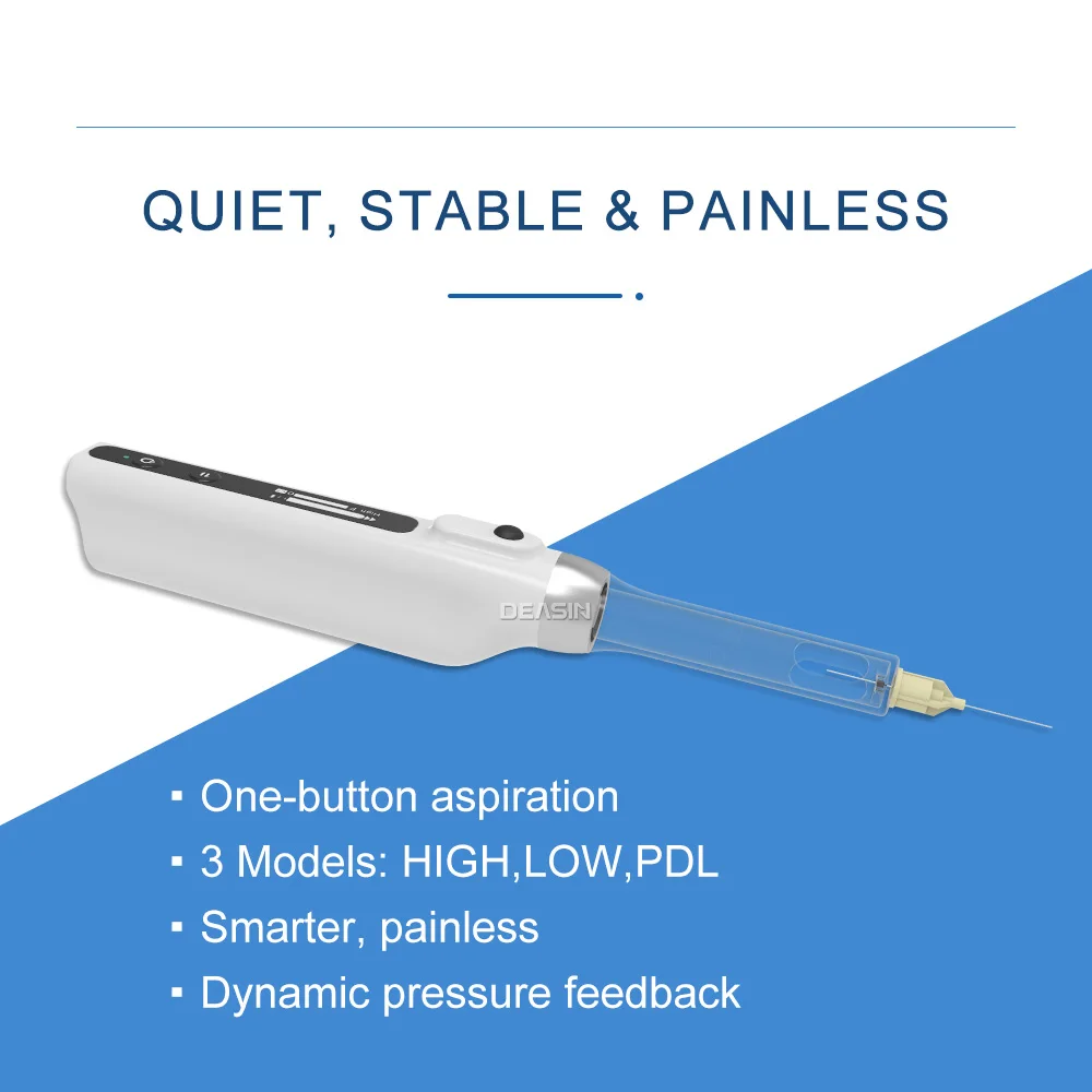 

Dental New Injector Oral Local Anesthesia Painless Portable with Anti suction function Operable LCD Display Chargeable Dentist I