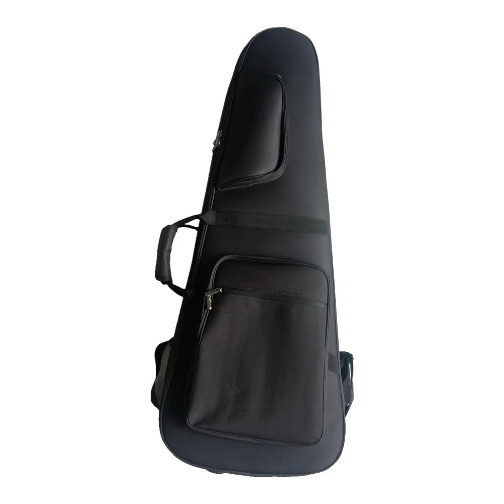 

3CM thick Black Electric Guitar Bag, Double Strapes Thick Bag Fit for LP/ST Electric Guitar Waterproof Bag BJ553