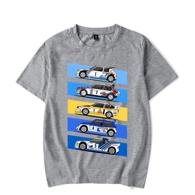 1986 Gruppo B Rally Cars Divertente Tee T-shirt Moda Estate Uomo Manica corta T-shirt Nero Top Tees Hip Hop Streetwear Camisetas