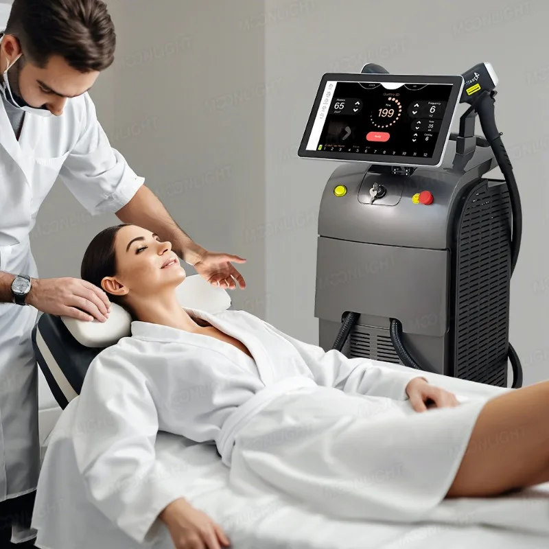 4 Wave Big Spot 755 808 1064 diode laser bar stack high power hair removal machine