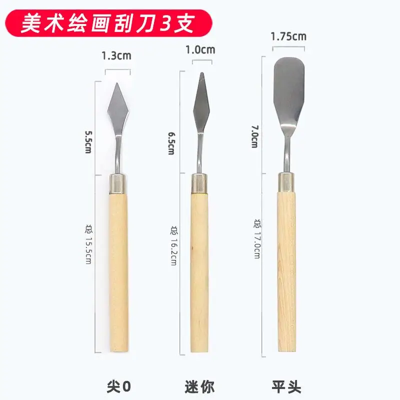 

2-7Pcs Stainless Steel Oil Painting Knives Artist Crafts Spatula Palette Knife Mixing Knife Scraper Art Tools