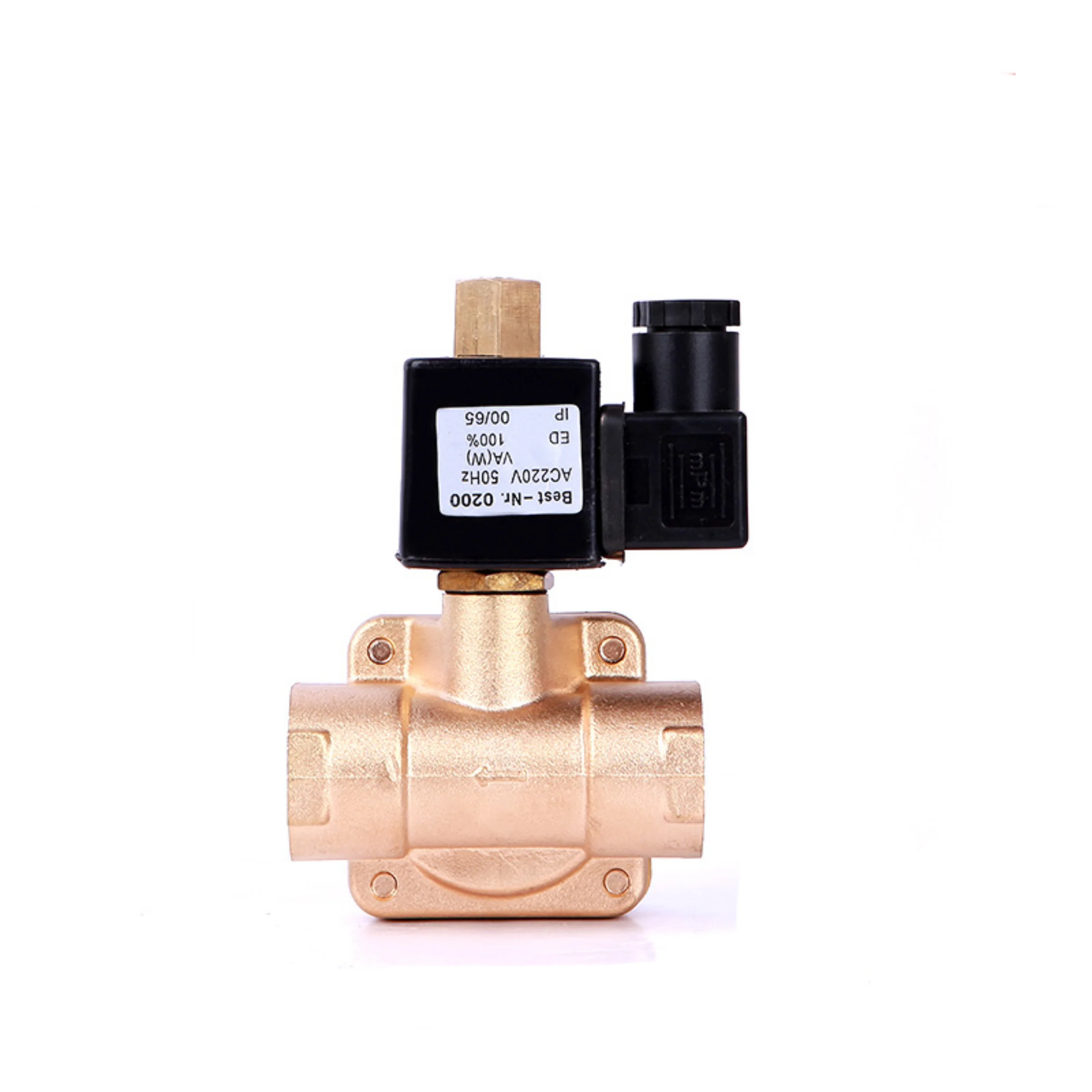 1-1/2'' Normally Open 16bar Solenoid Valve  Pilot Acting 220V 12V 24V Brass High Pressure Solenoid Valve