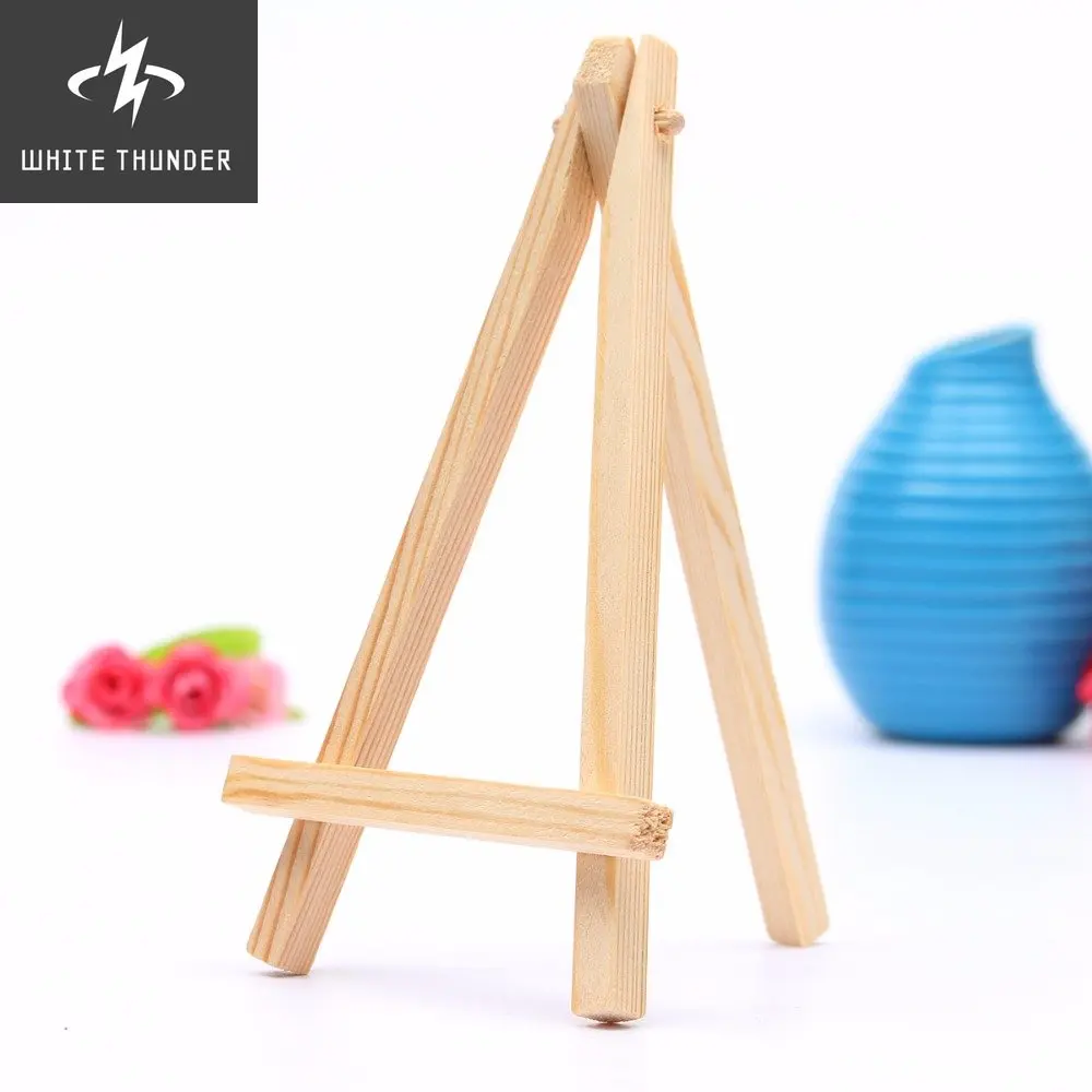 8pcs/lot Mini Artist Wooden Easel Wood Wedding Table Card Stand Display Holder For Party Decor 9*16cm