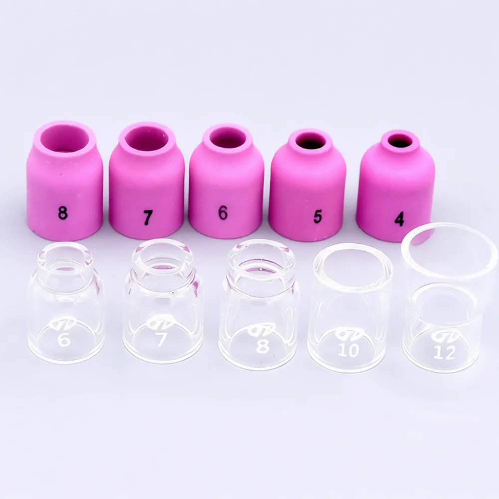Efficient Tig Welding Supplies For WP17 WP18 WP26 Torch Consumables Kit Glass Cup Nozzle Collet Gas Lens Repair Tool Set