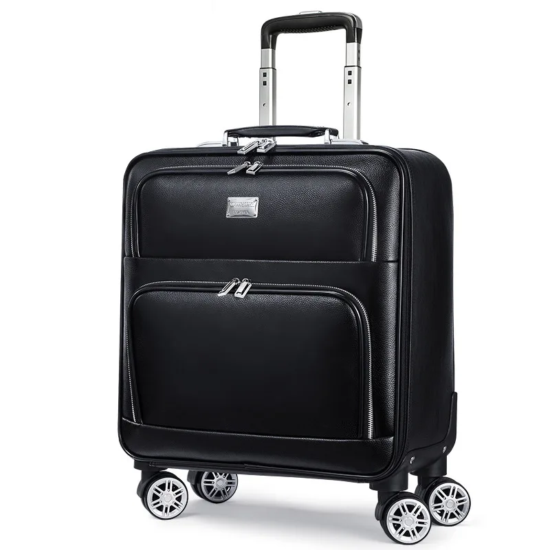 Business Rolling Luggage Case Password Lightweight Luggage PVC Cabin Rolling Luggage Man Travel Suitcases 360 Silent Wheel