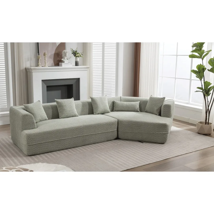 [VIDEO PROVIDED][ Neue und verbesserte Extended Edition]Modulares Sofa im modernen minimalistischen Stil mit gepolsterter freier Kombination in Routen