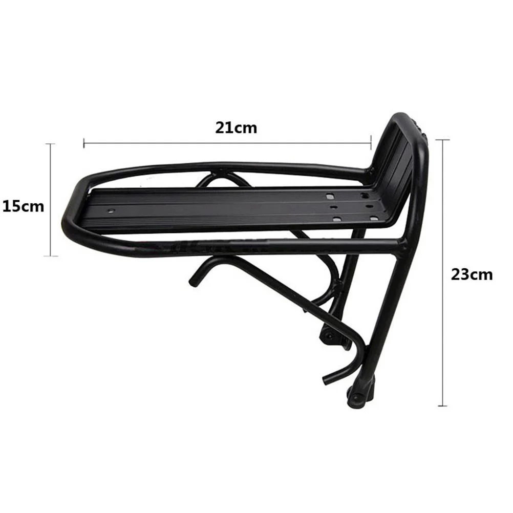 Bike Front Rack for Mountain Carrier Accessories Shelf Cargo Racks Black Pannier