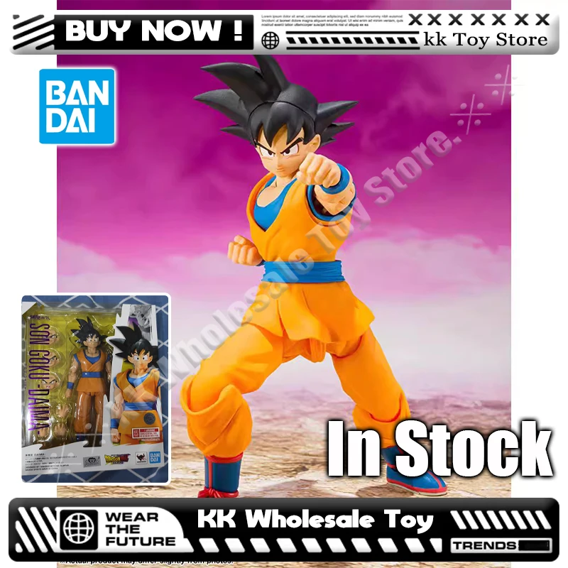

In stock Original Bandai S.H.Figuarts Dragon Ball Super Saiyan Son Goku Daima Anime Action Figure Figures Model Toys Gifts
