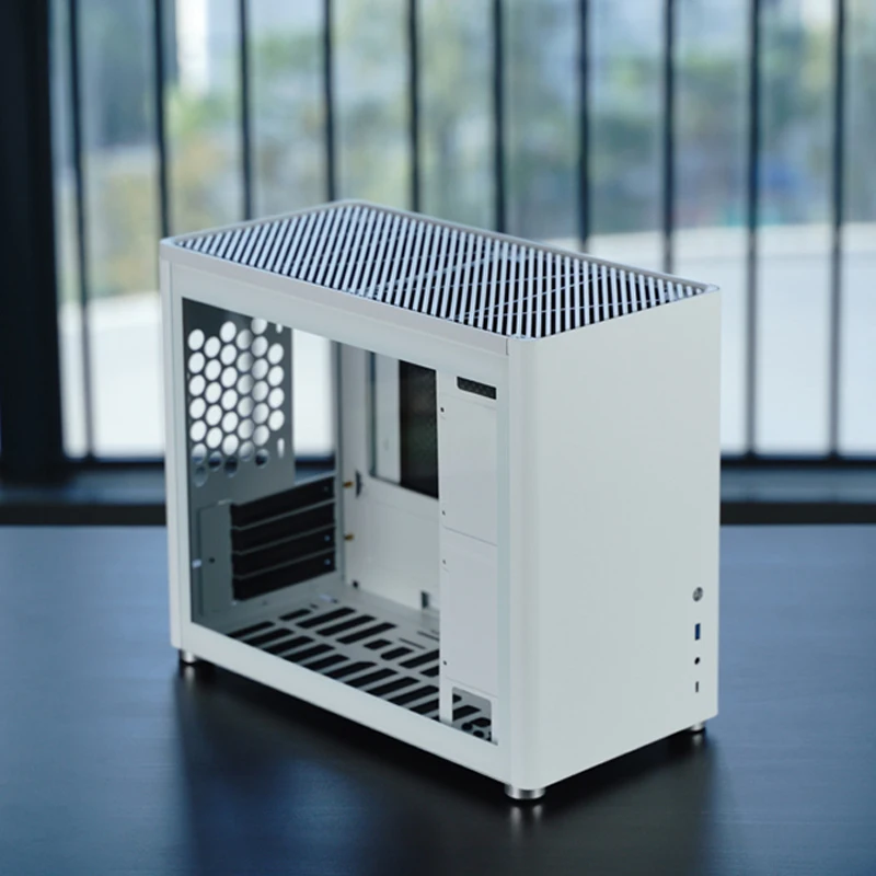 D30 MATX Chassis D40 ATX Aluminum Chassis Silver White Black 240 Water-cooled Side Transparent